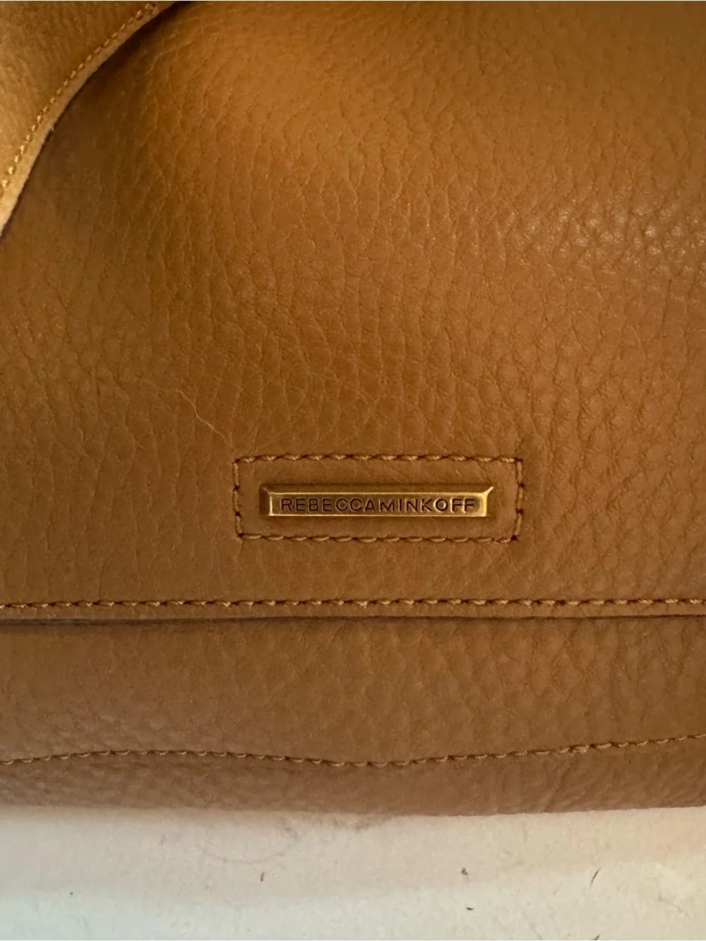 Rebecca Minkoff Pebbled Leather Hobo in Cognac